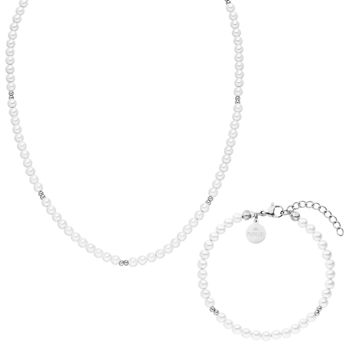 Perlenkette und Armband Set