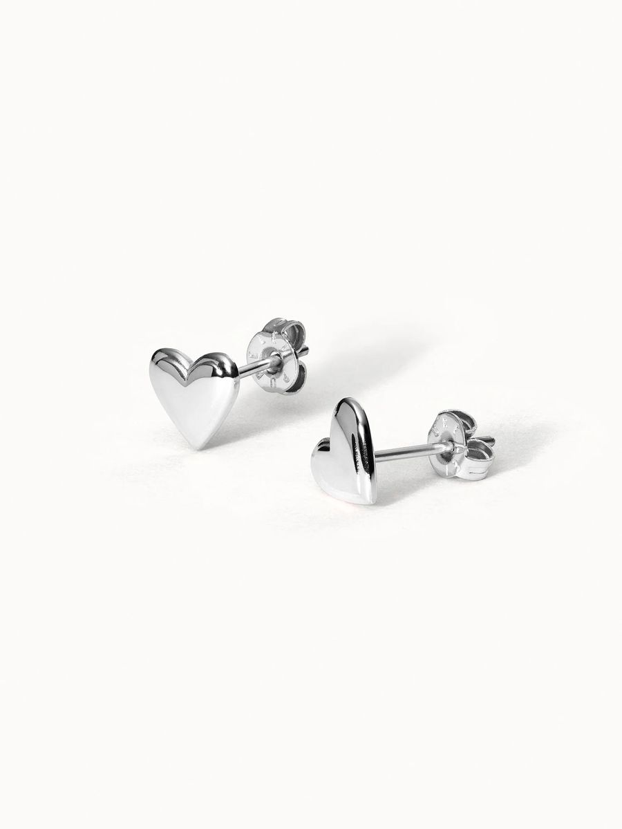 Herz Ohrstecker vergoldet