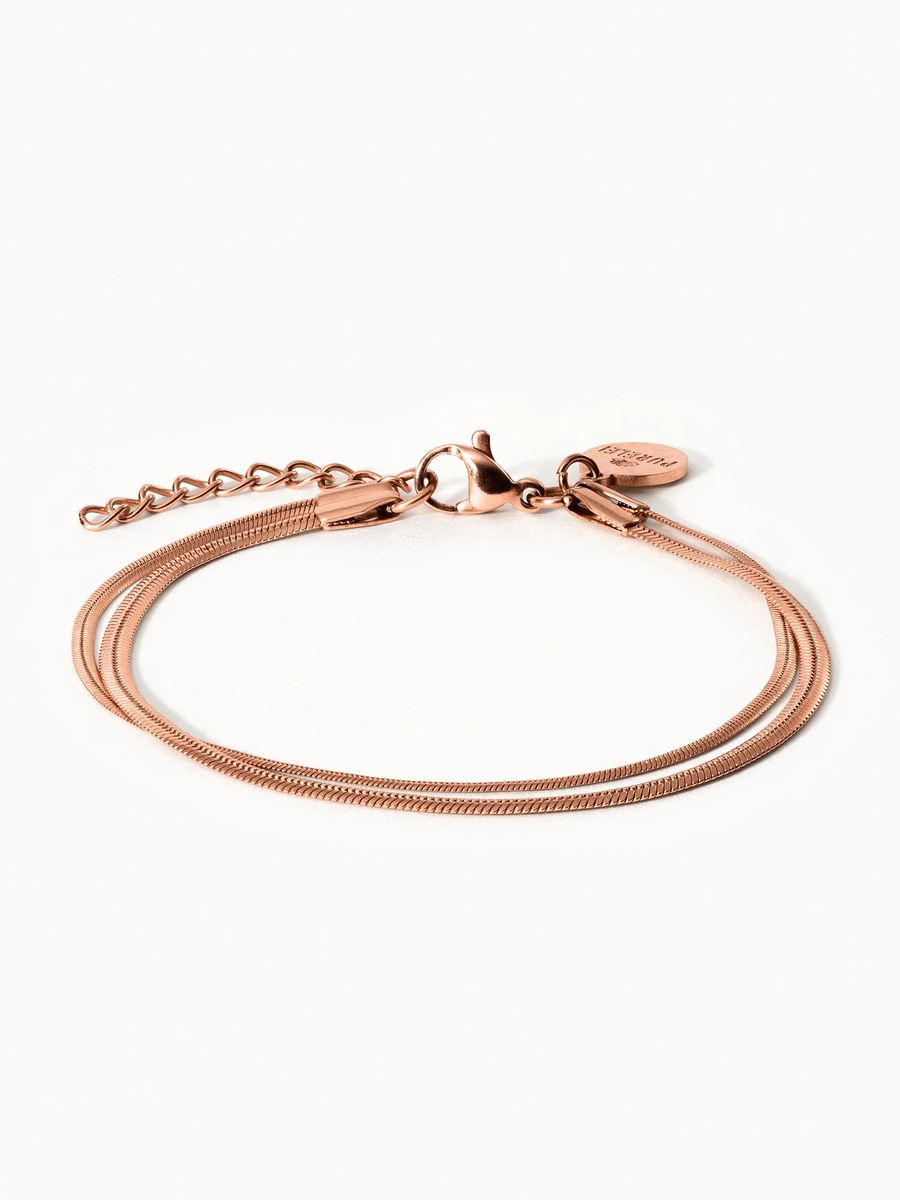 Zweilagiges Schlangenkette Armband