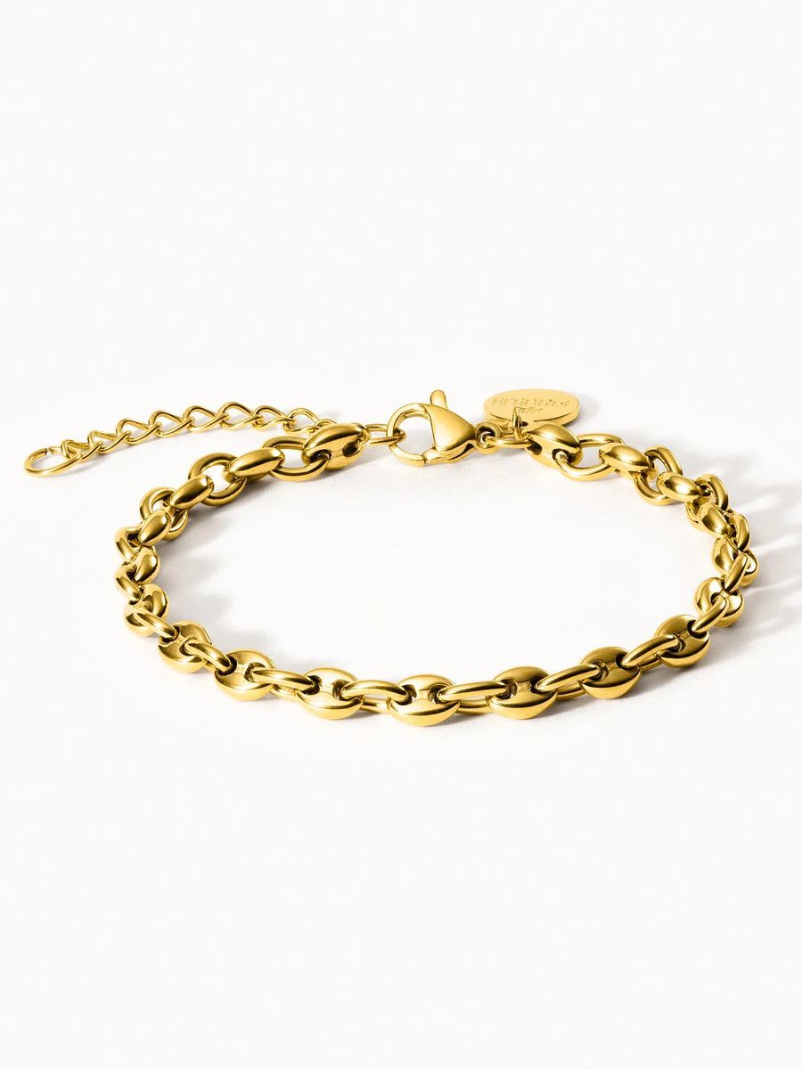 Gold Ankerkette Gliederarmband