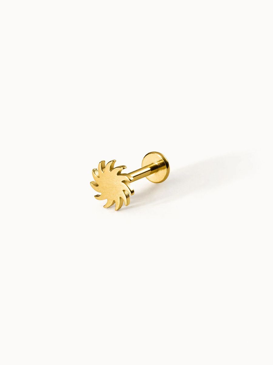 Sonne Stecker Labret Piercing Schmuck