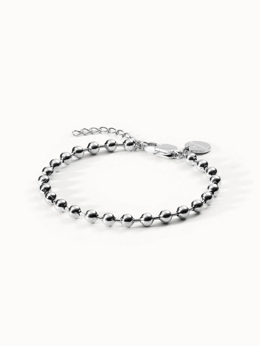 Goldenes Kugelarmband, verstellbare Länge