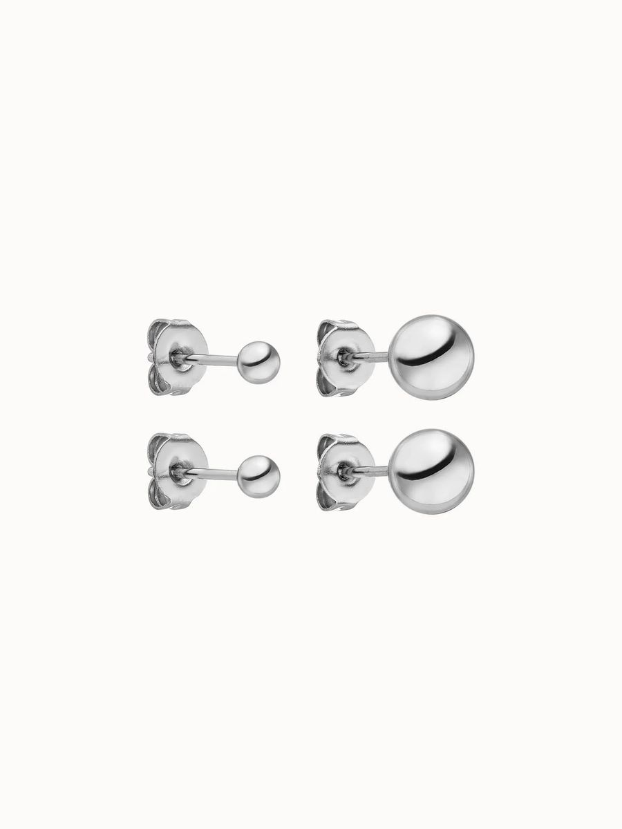 Gold Kugel Ohrstecker Set
