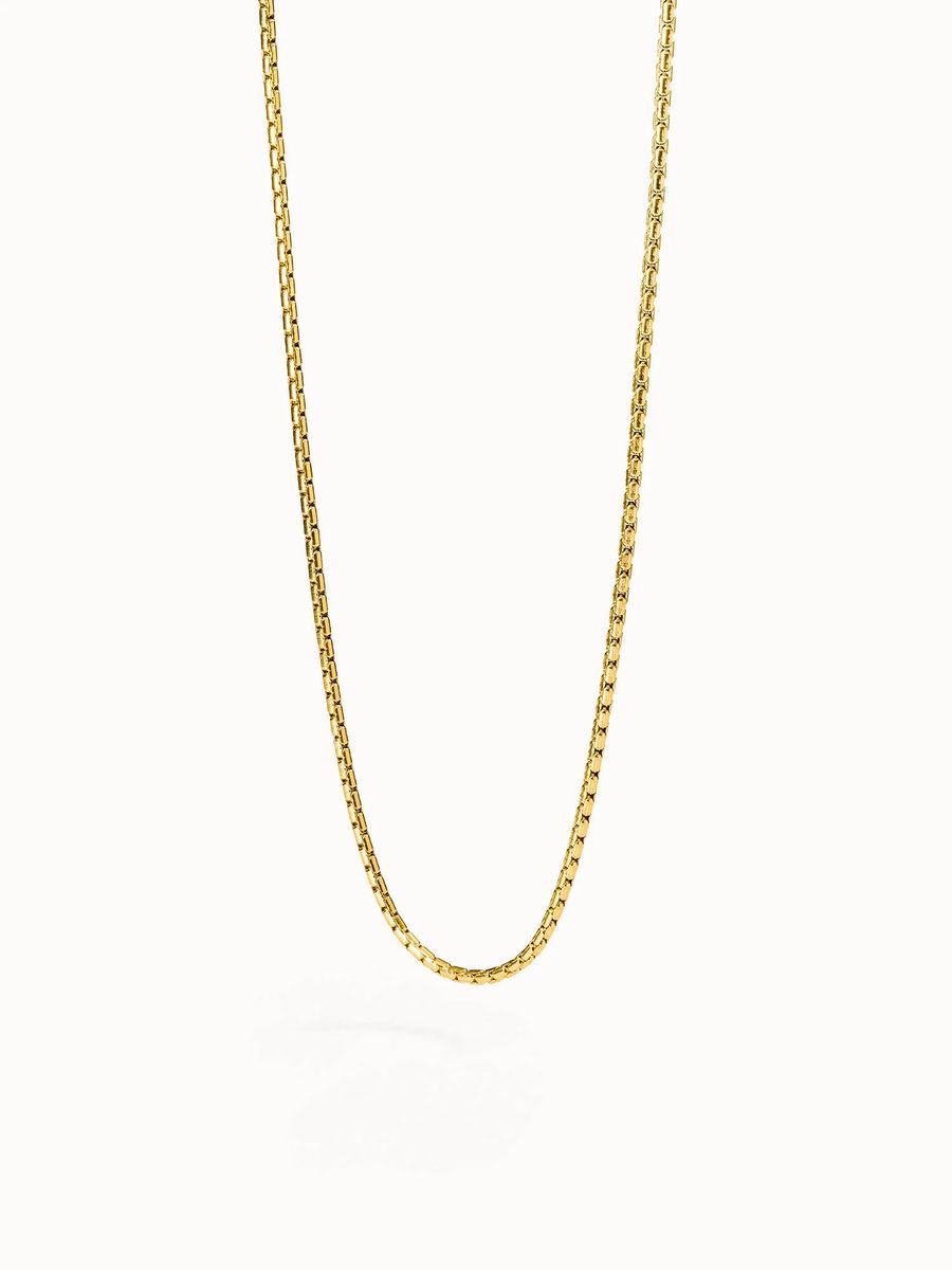 Minimalistische Goldene Venezianerkette