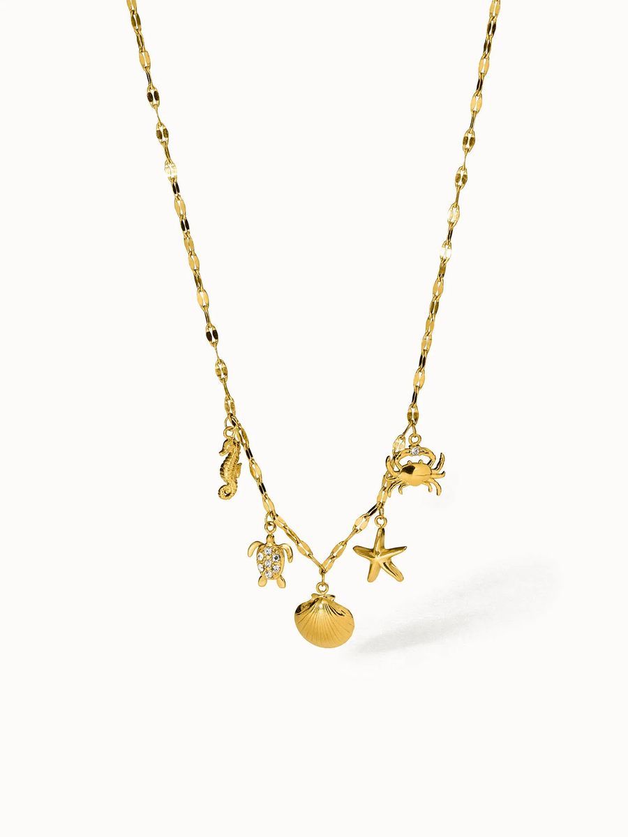 Unterwasserwelt Charm Anhänger Halskette