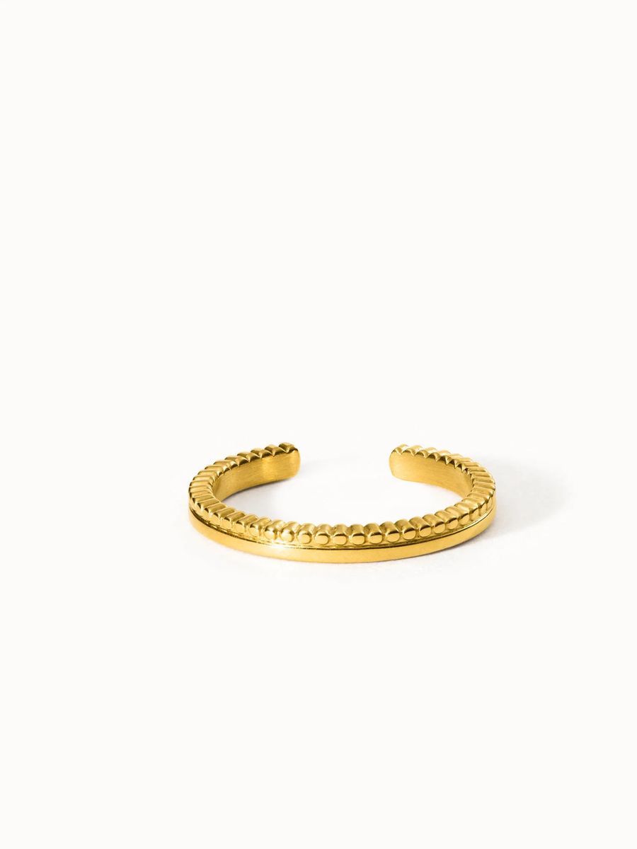 Verstellbarer Ring mit Münzdesign