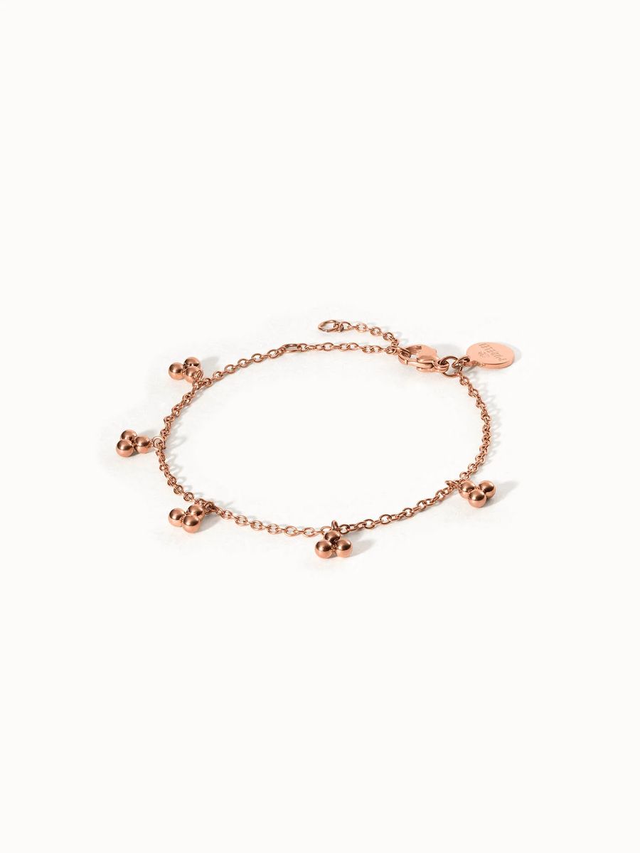 Zierliches goldenes Armband mit Saatkorn-Perlen