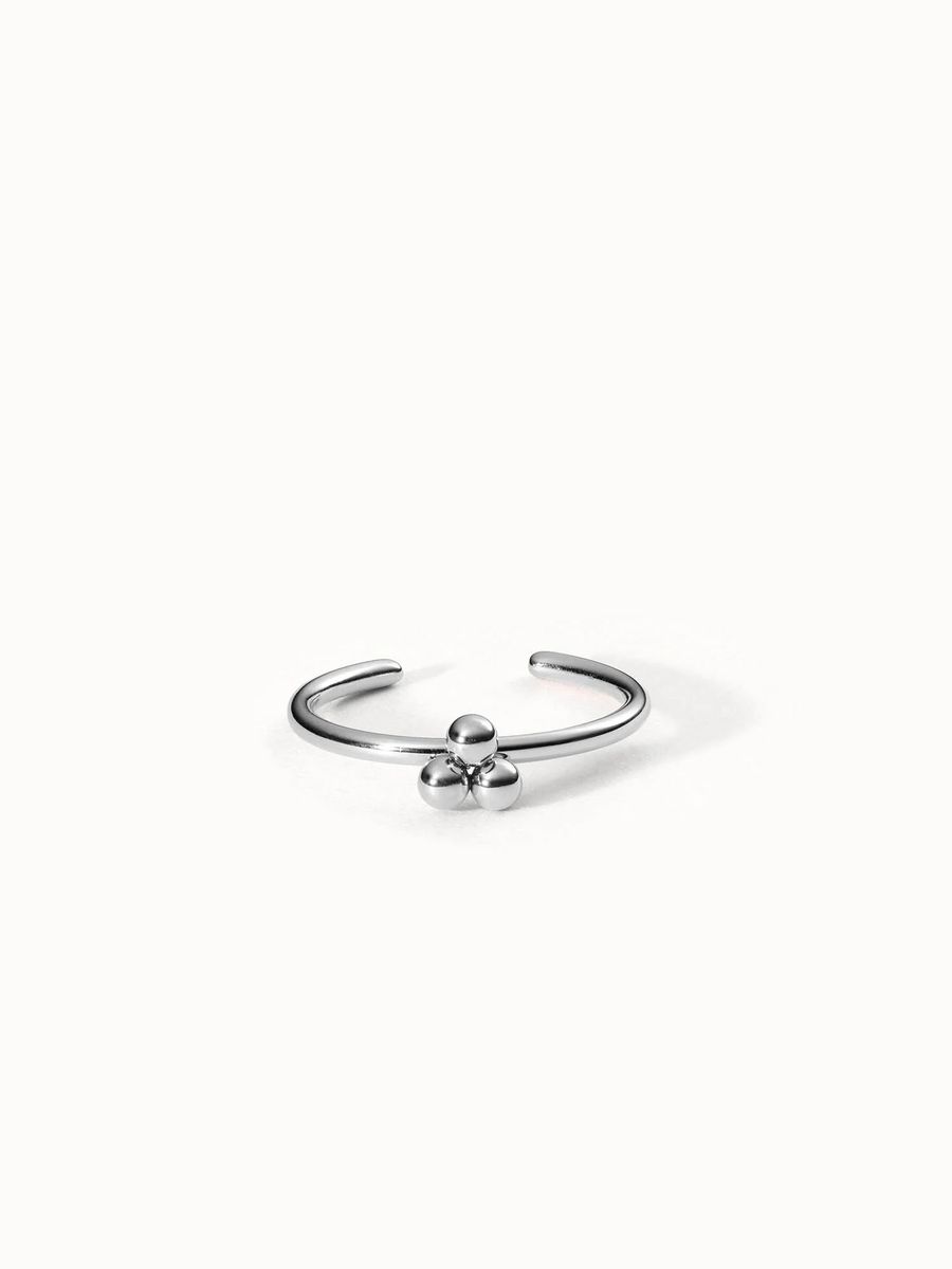 Minimalistischer Goldperlen-Stapelring