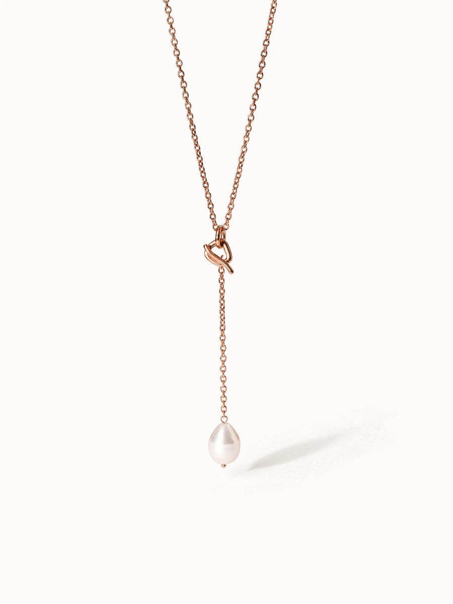 Elegante Y-förmige Perlenhalskette