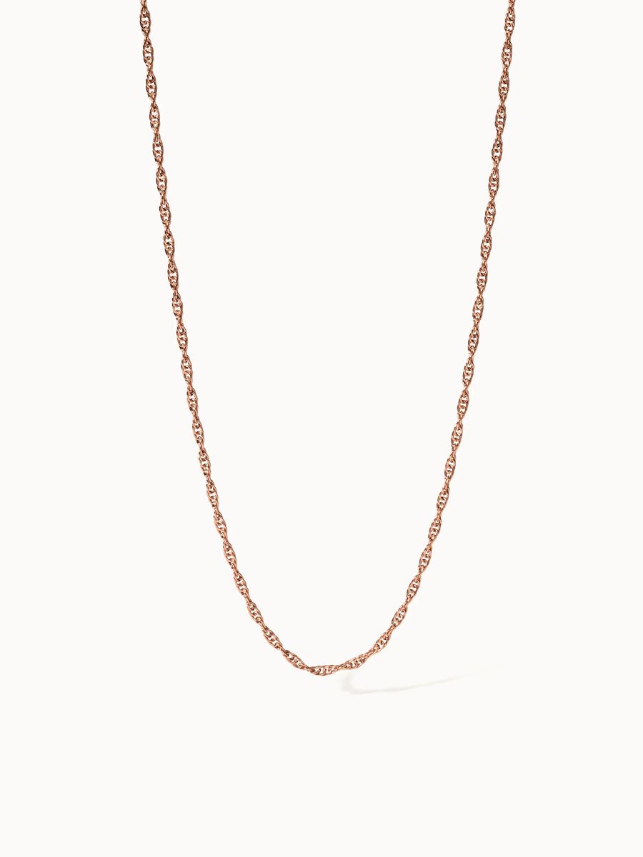 Feine goldene Ankerkette Halskette