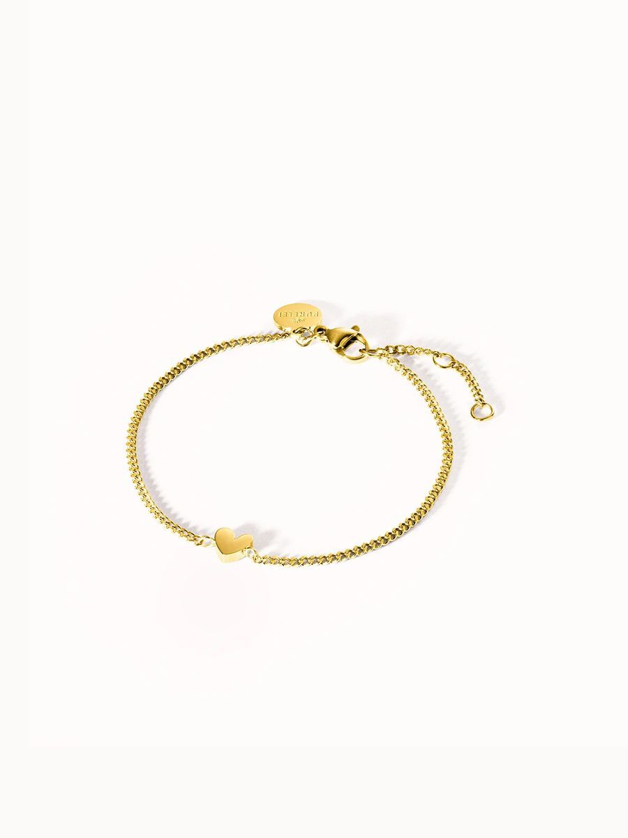 PURELEI Tiny Heart Armband, verstellbare Länge