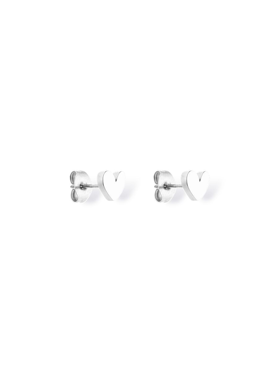 Herz-Ohrstecker in Gold-Optik
