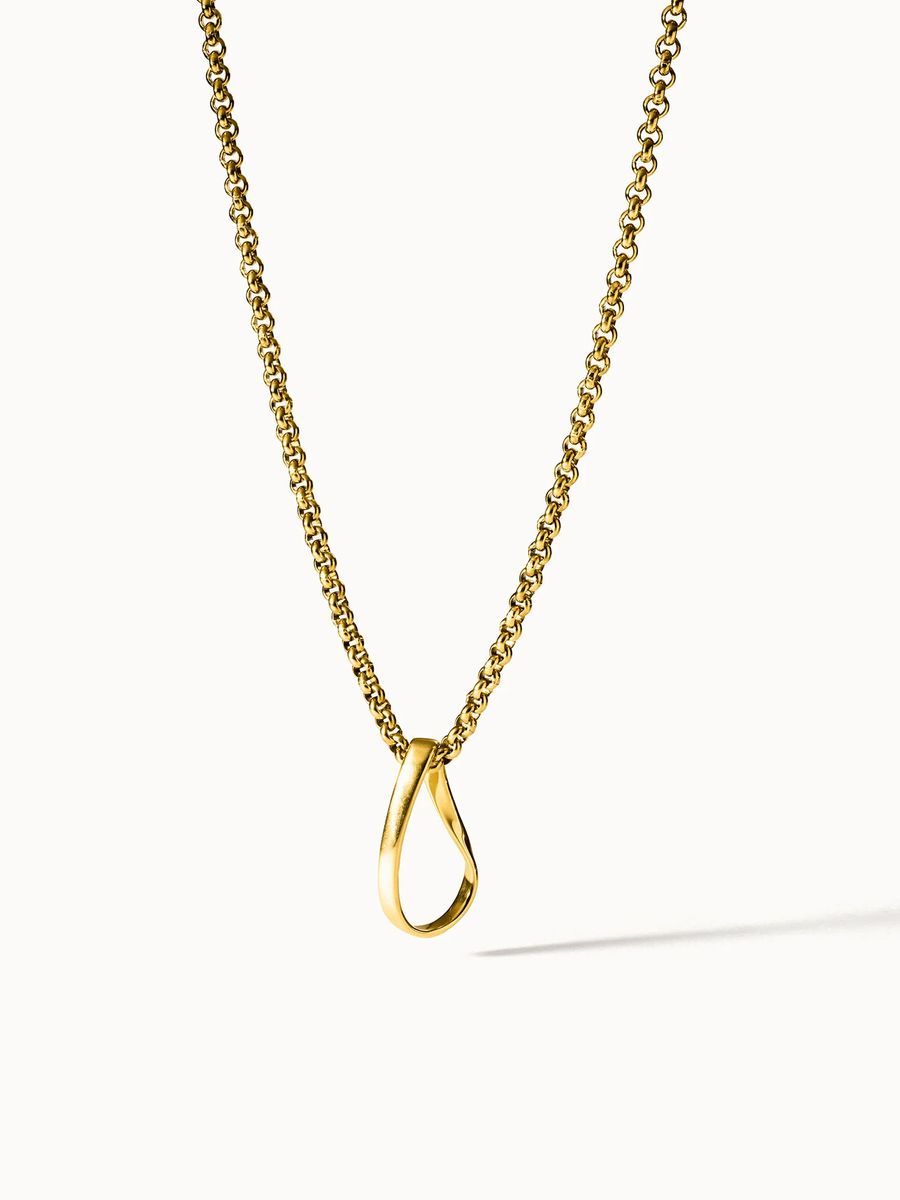 Elegante Möbius-Schleifen-Halskette