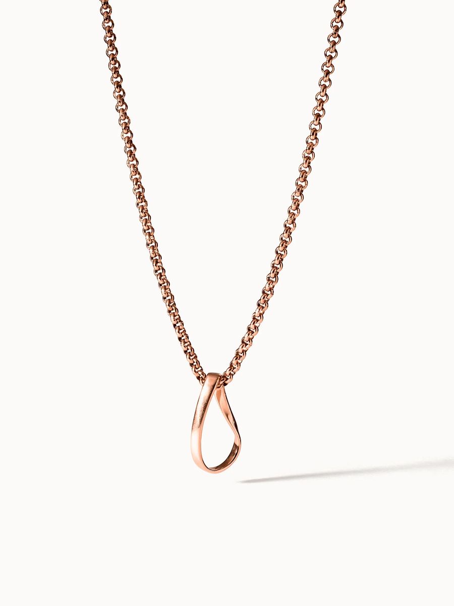 Elegante Möbius-Schleifen-Halskette