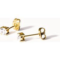 Kristallohrstecker mit Gold-Finish