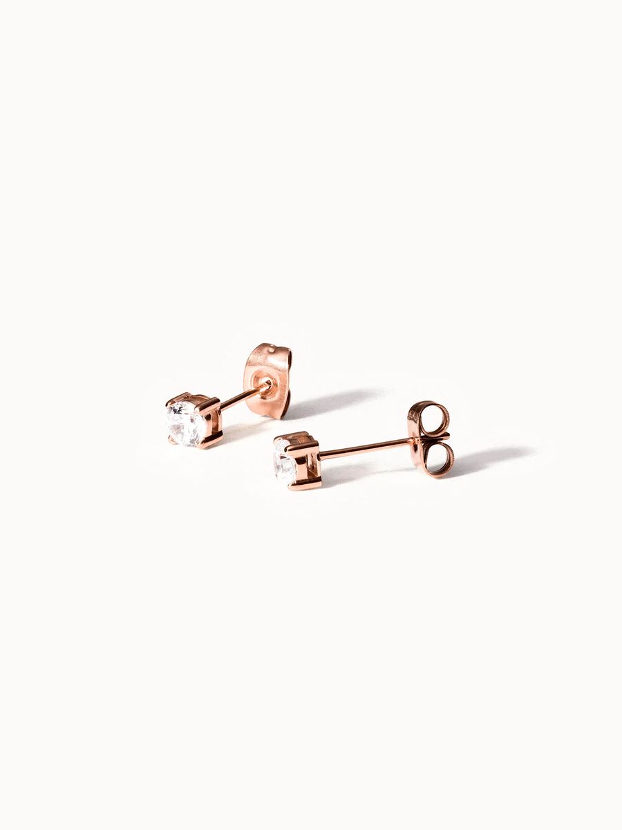Kristallohrstecker mit Gold-Finish