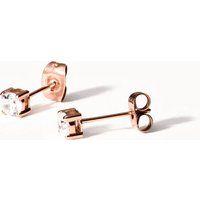 Kristallohrstecker mit Gold-Finish