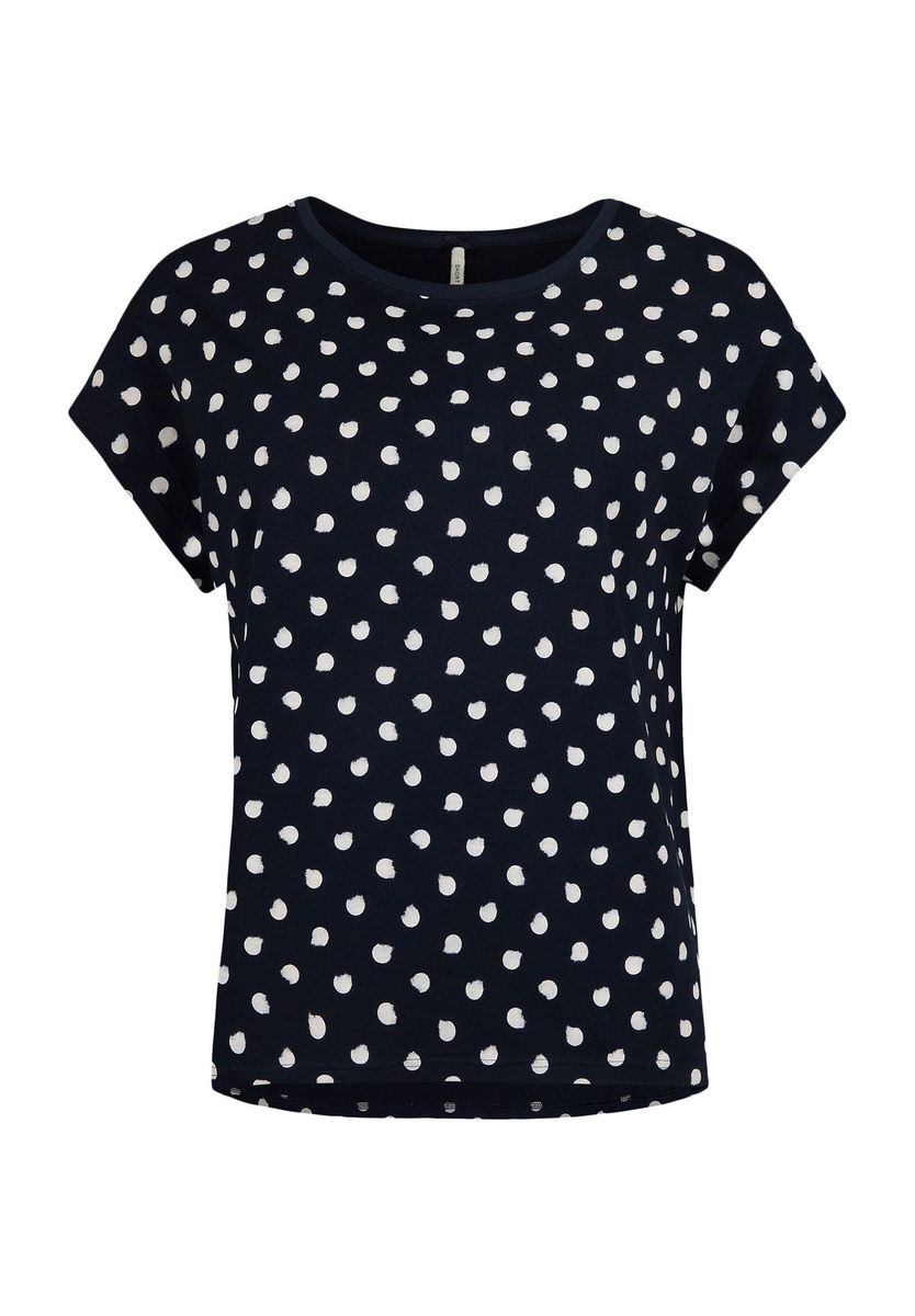 Kurzarmshirt mit Polka-Dot-Muster