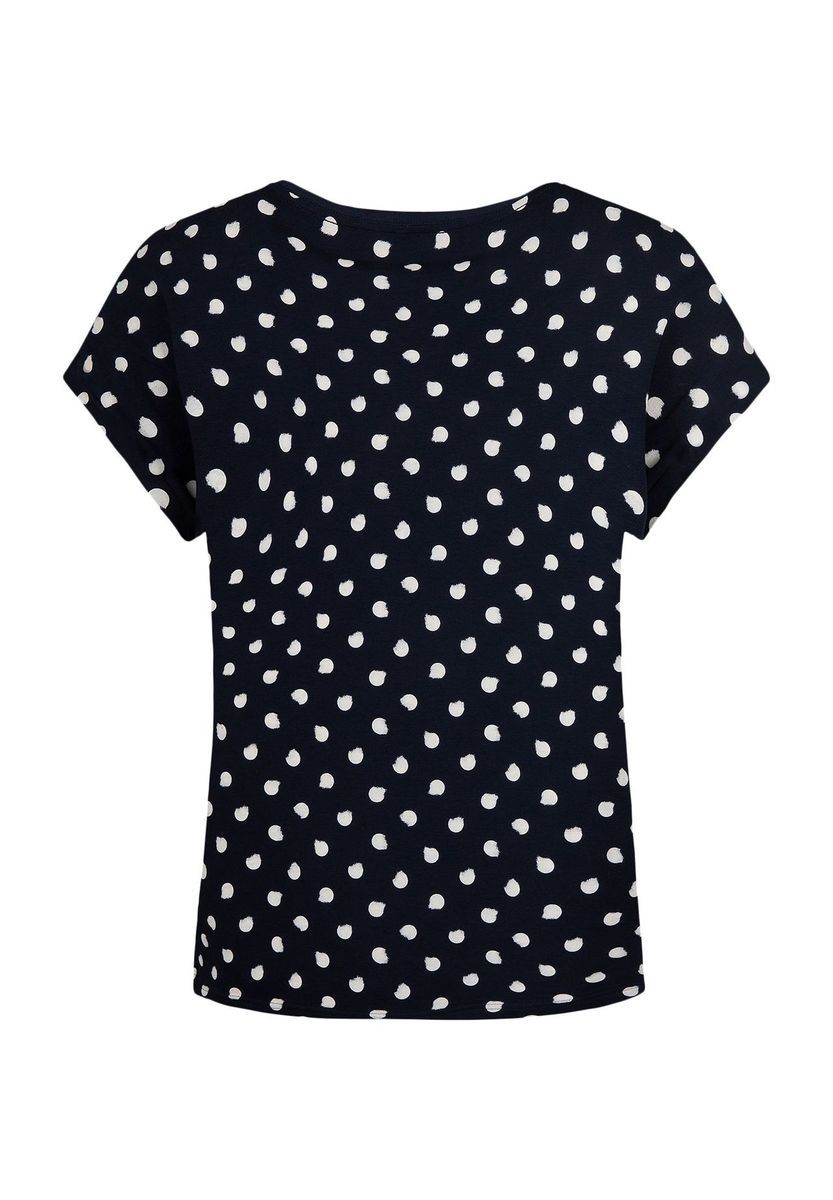 Kurzarmshirt mit Polka-Dot-Muster