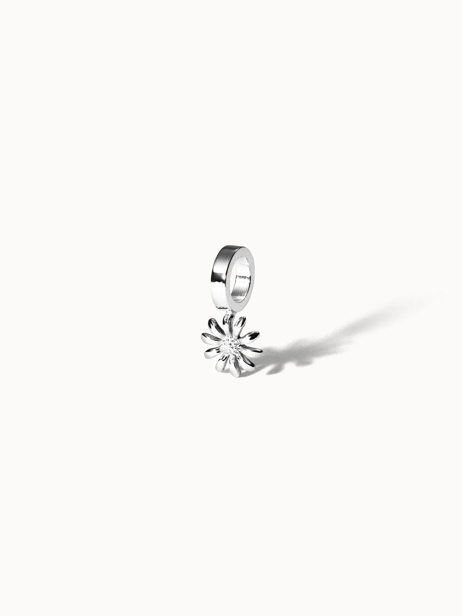 Goldener Blumenschmuck Geburtsstein Anhänger