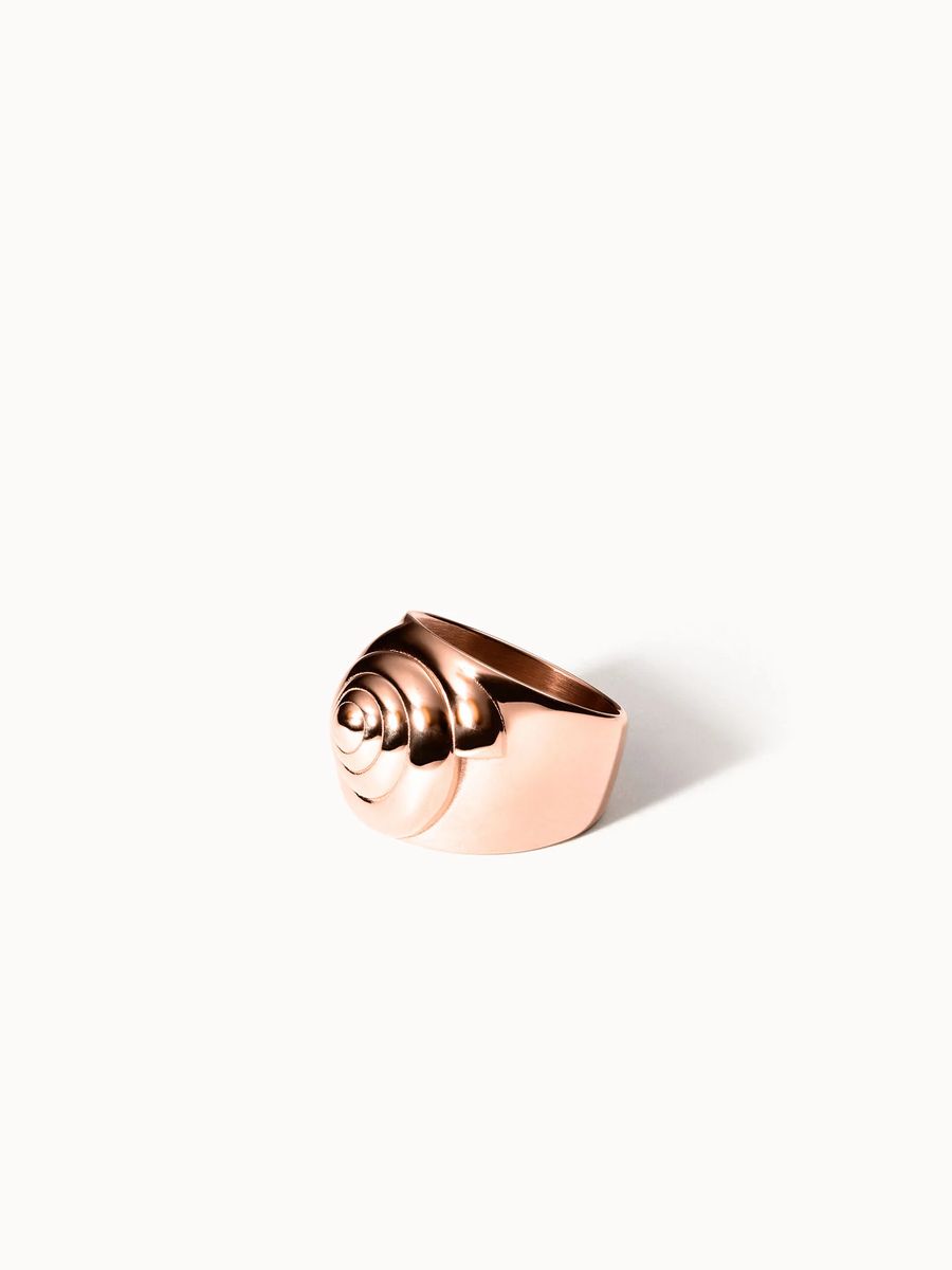 Nautischer, goldplattierter Statement-Ring
