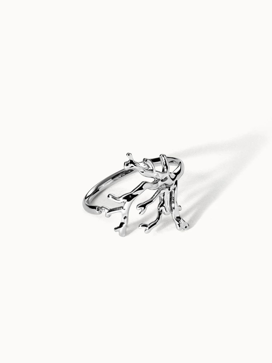 Korallen Design Statement Ring