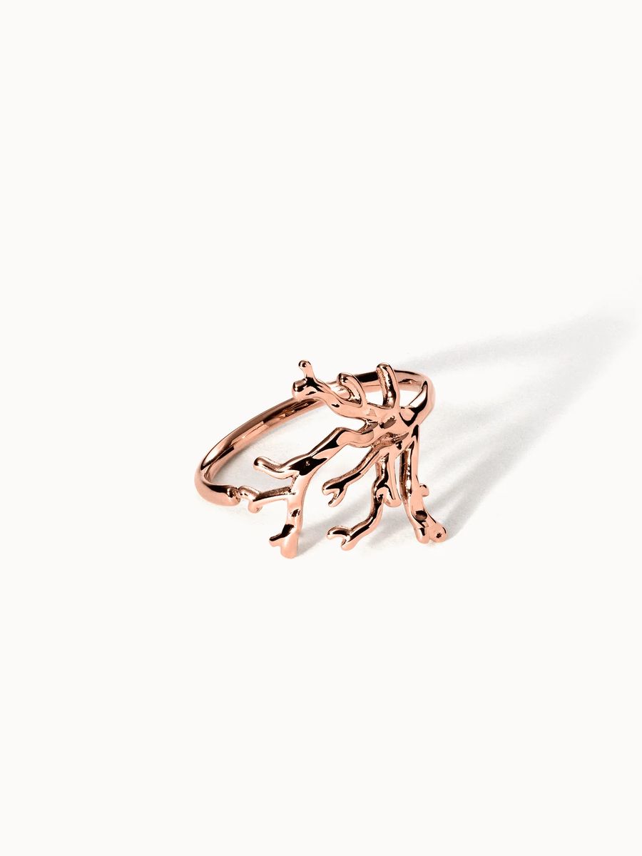 Korallen Design Statement Ring