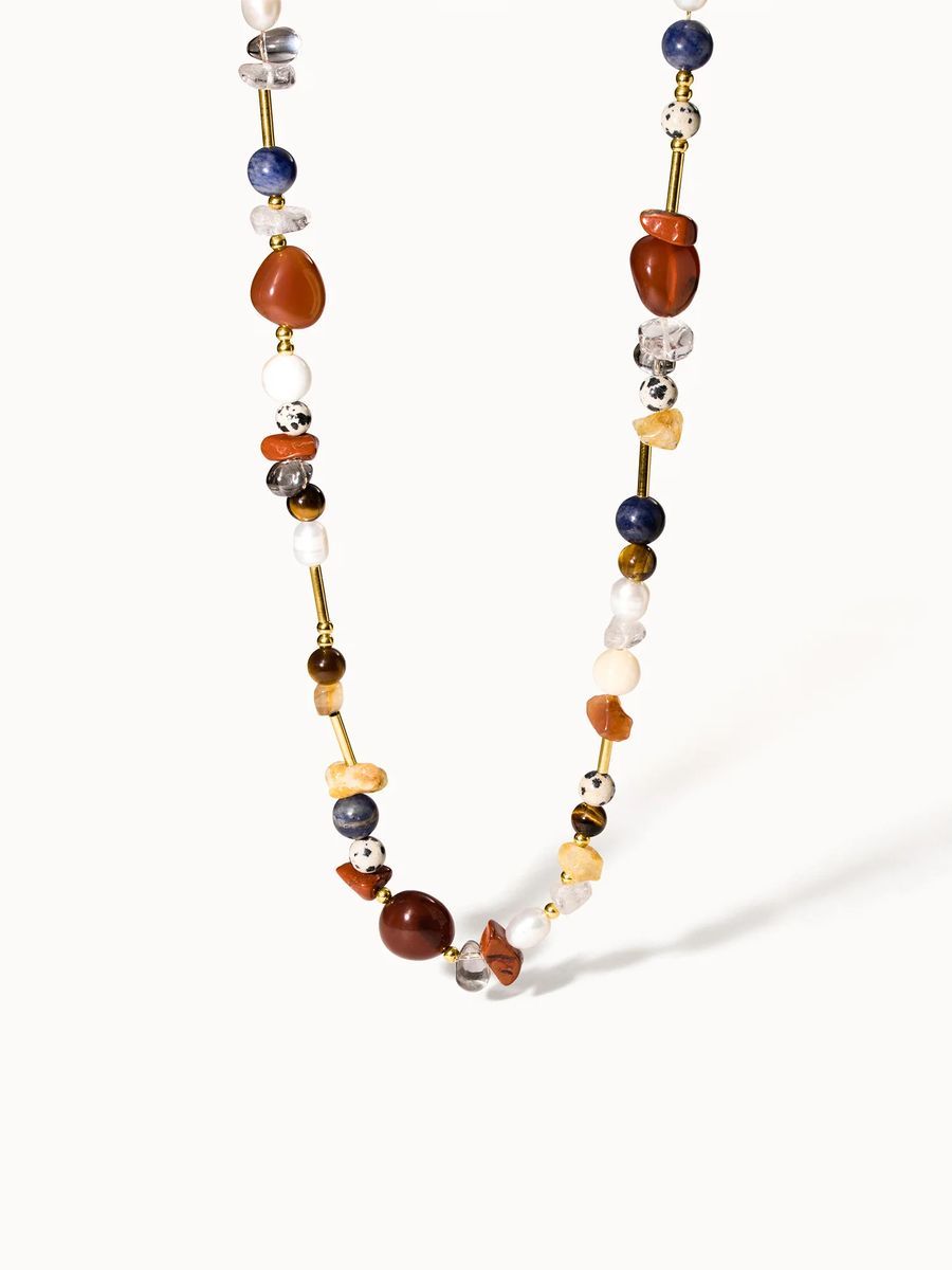 Bohemian Edelstein-Perlenkette