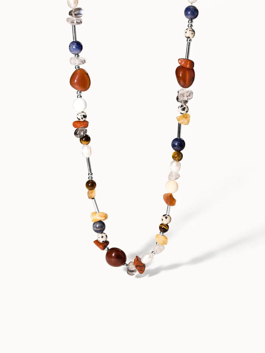 Bohemian Edelstein-Perlenkette