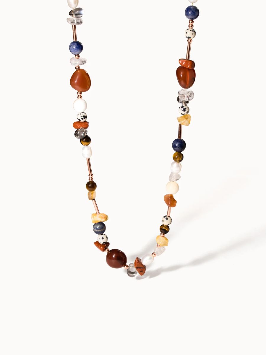 Bohemian Edelstein-Perlenkette
