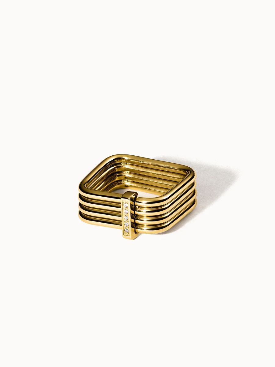 Quadratischer Ring mit Zirkonia