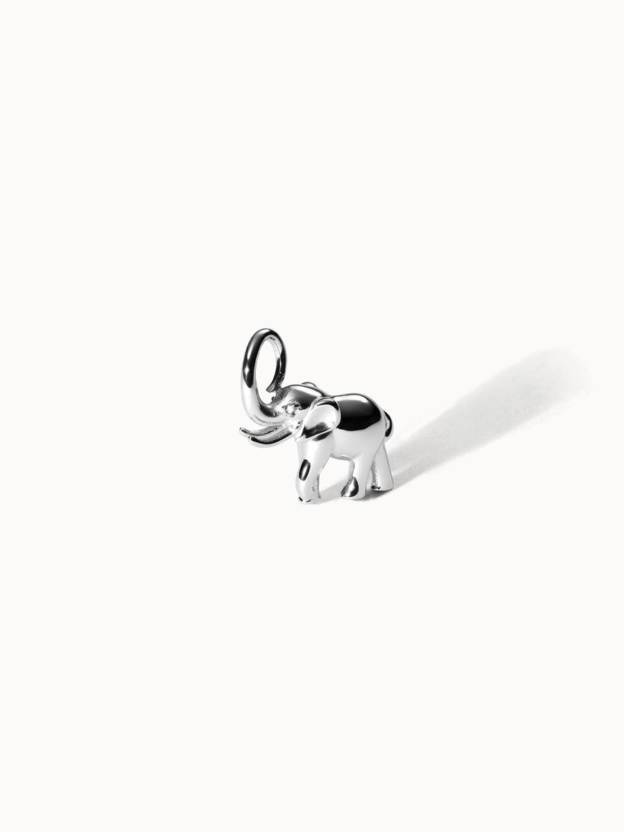 Elegantes goldener Elefanten Charm Anhänger