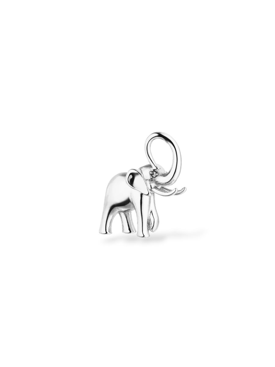 Elegantes goldener Elefanten Charm Anhänger