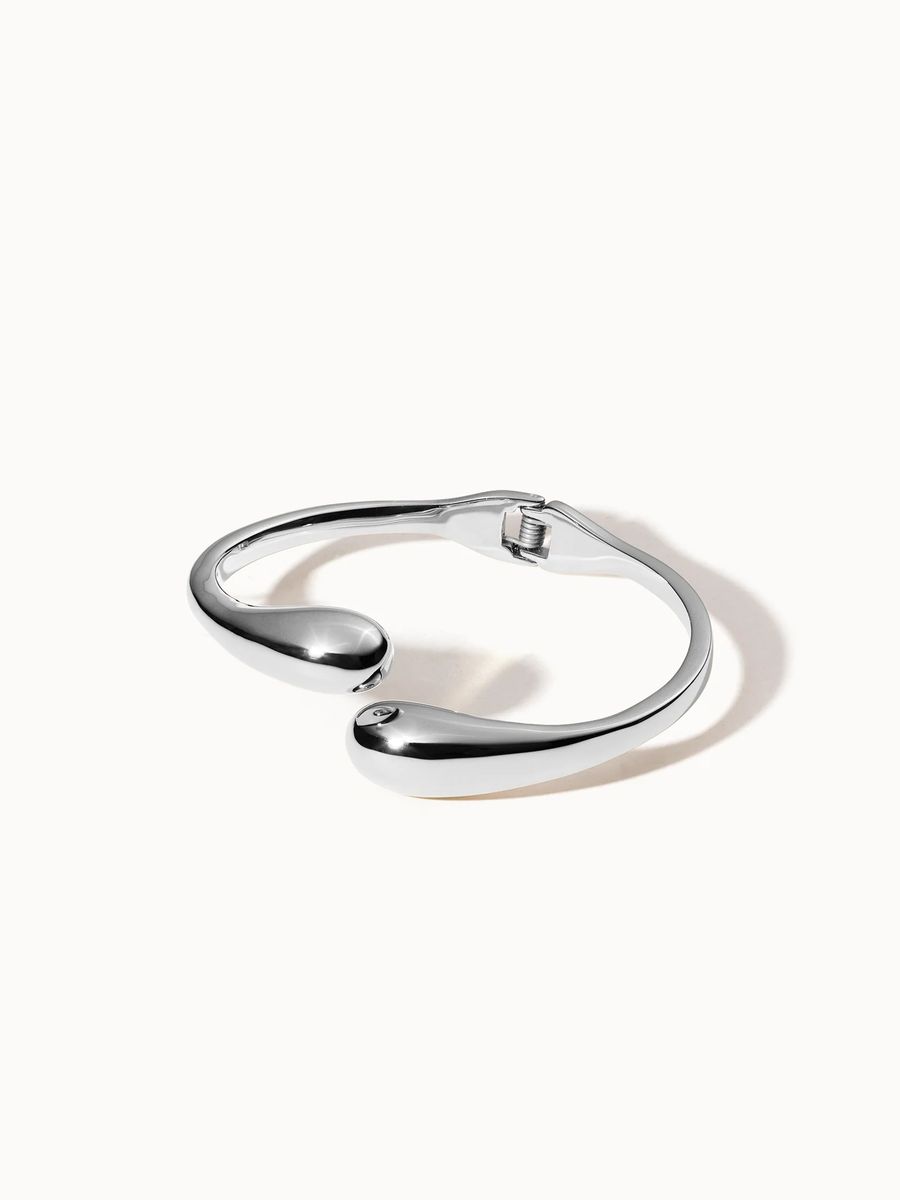 Minimalistisches, vergoldetes Armreif-Armband