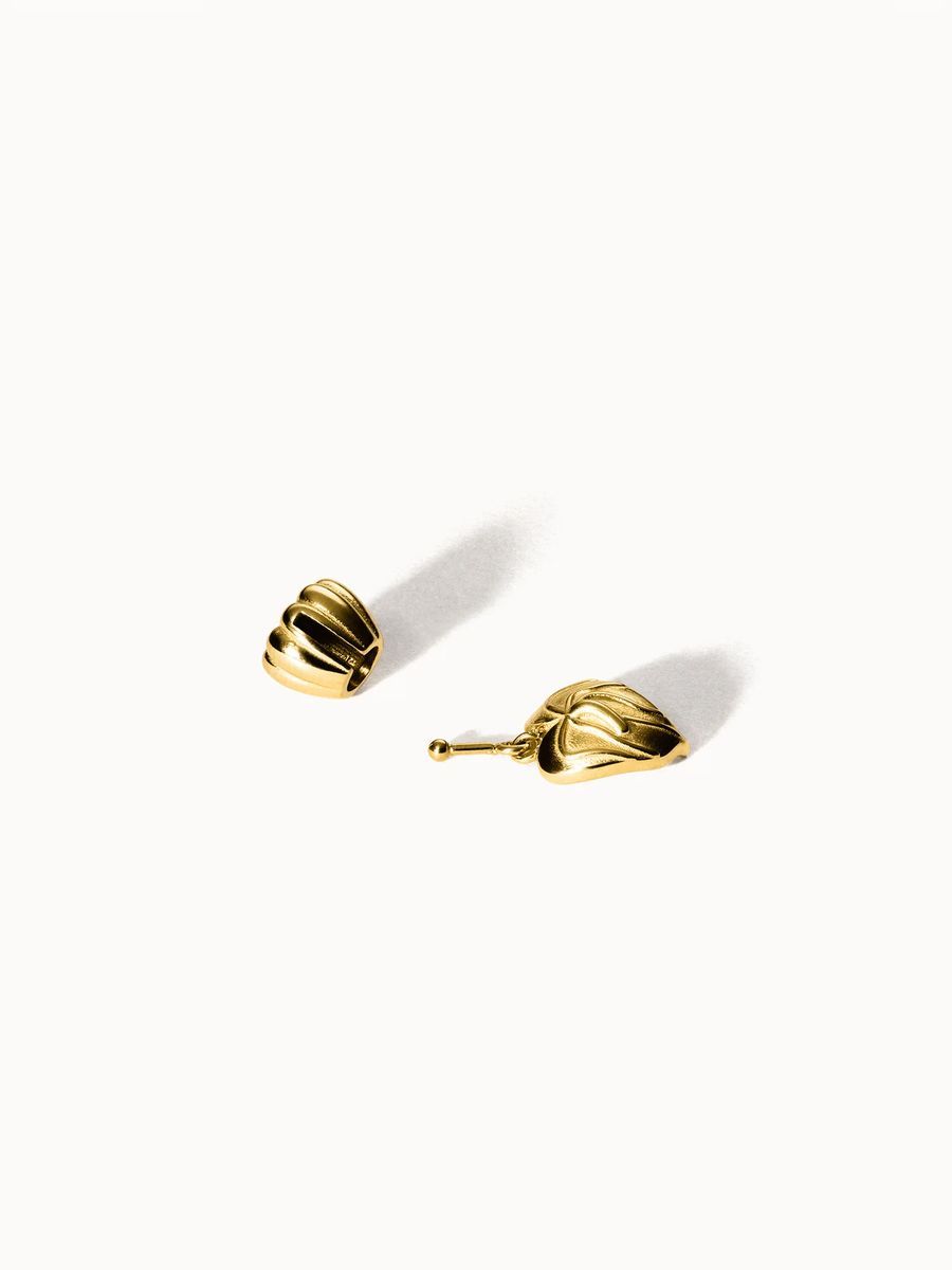 Floral Gold Ohrring-Anhänger