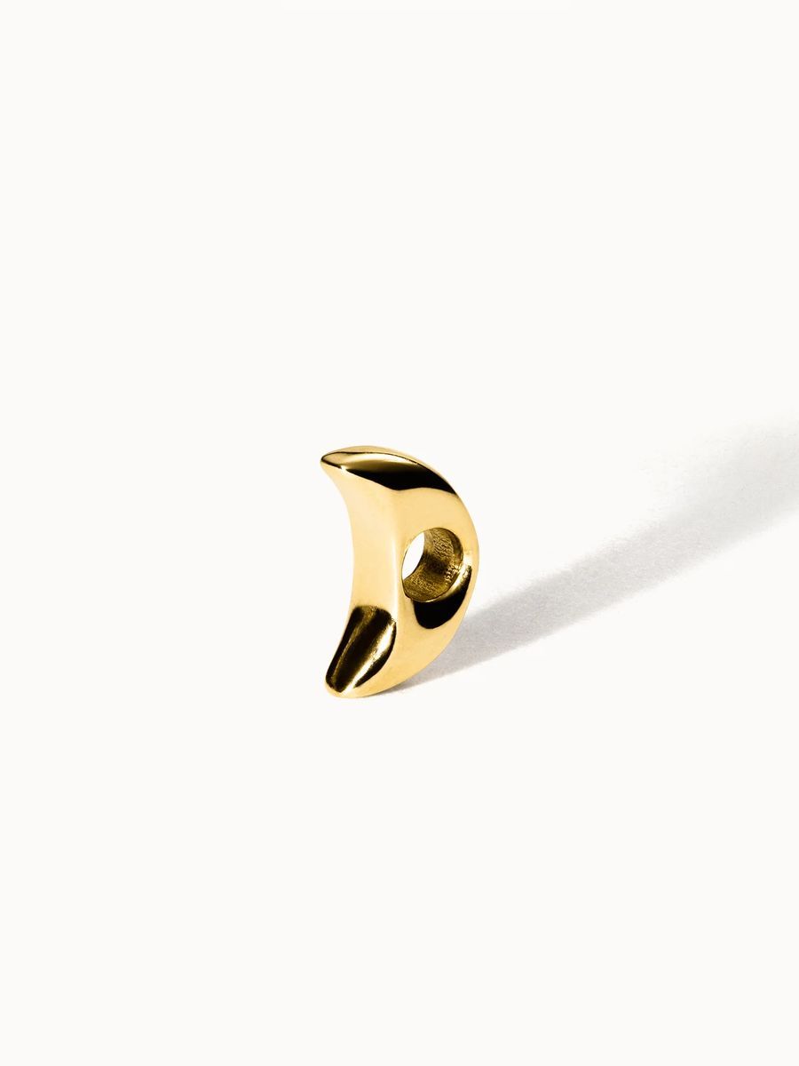 Goldener Halbmond Anhänger für Armband