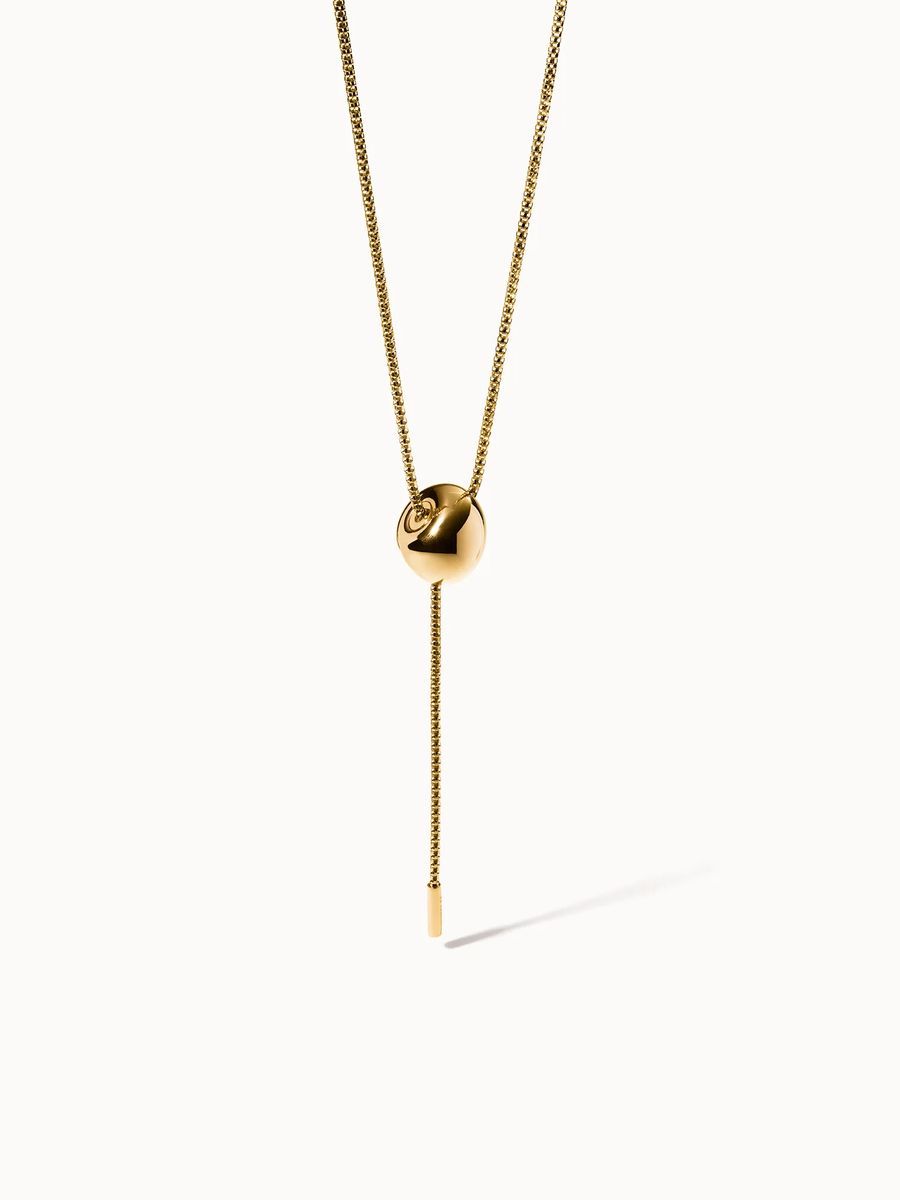 Verstellbare Goldanhänger Y-Kette