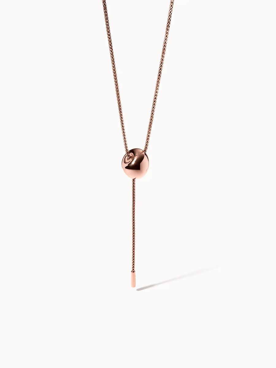 Verstellbare Goldanhänger Y-Kette