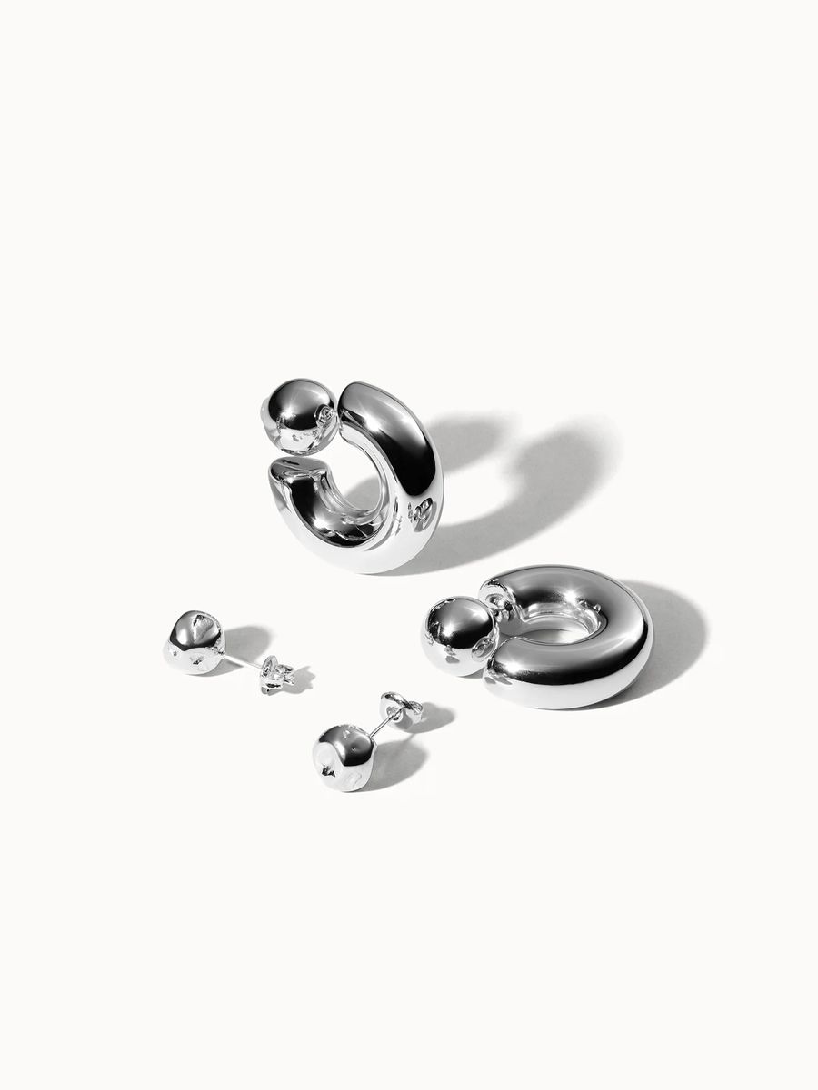 Goldfarbenes Multiway Ohrring-Set