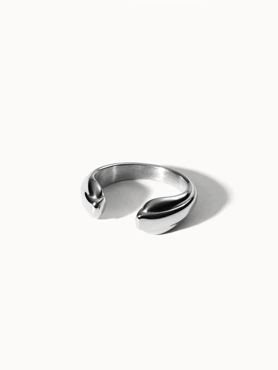 Offener goldener Statement-Ring