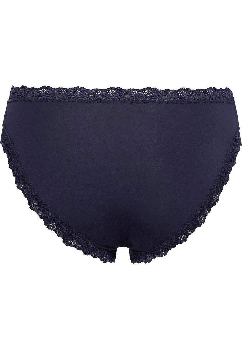 Baumwollmix-Slips mit Spitzenbesatz