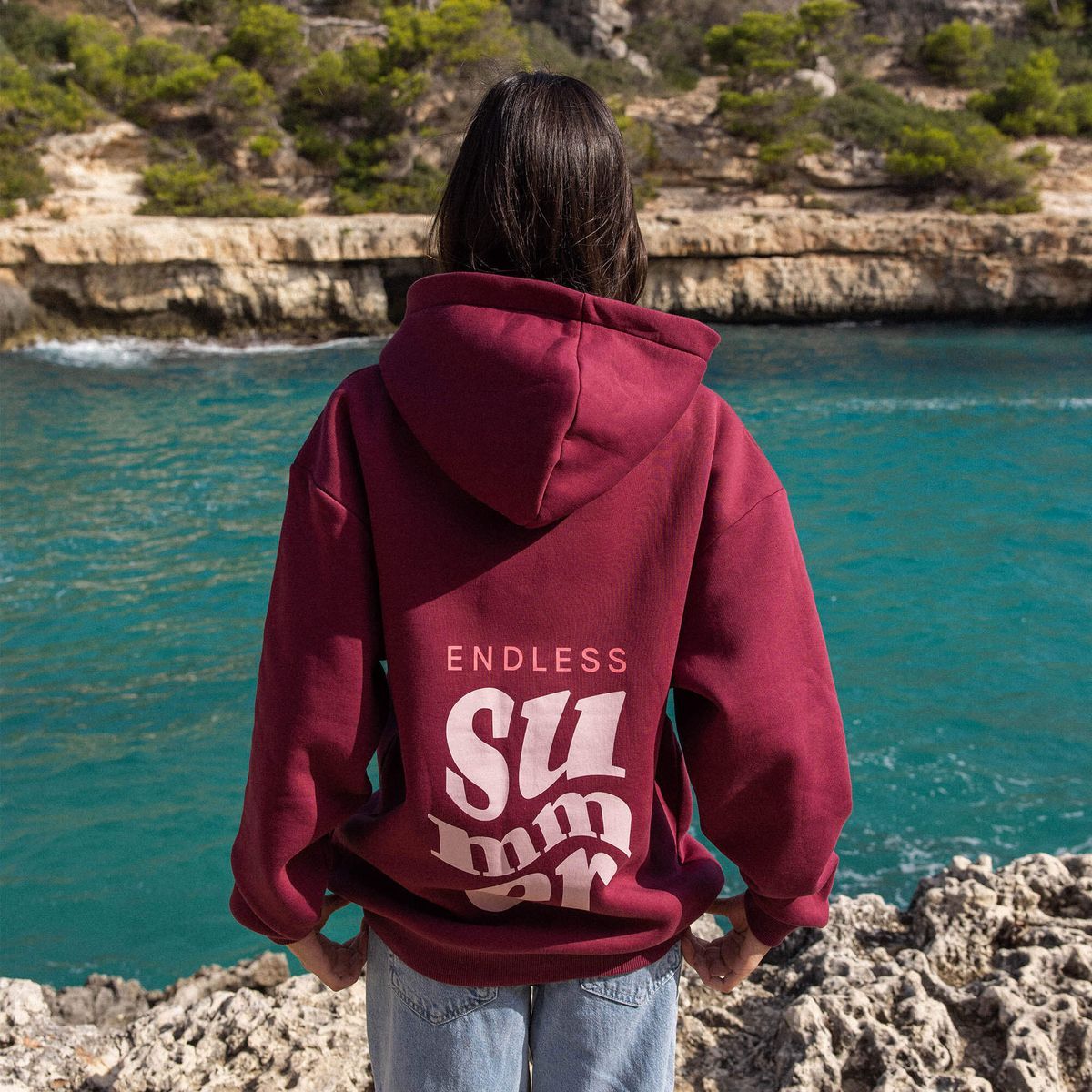 Hoodie mit grafischem Aufdruck und lockerer Passform