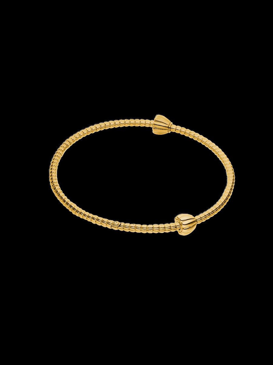 Gold Armreif mit Stopper-Charms
