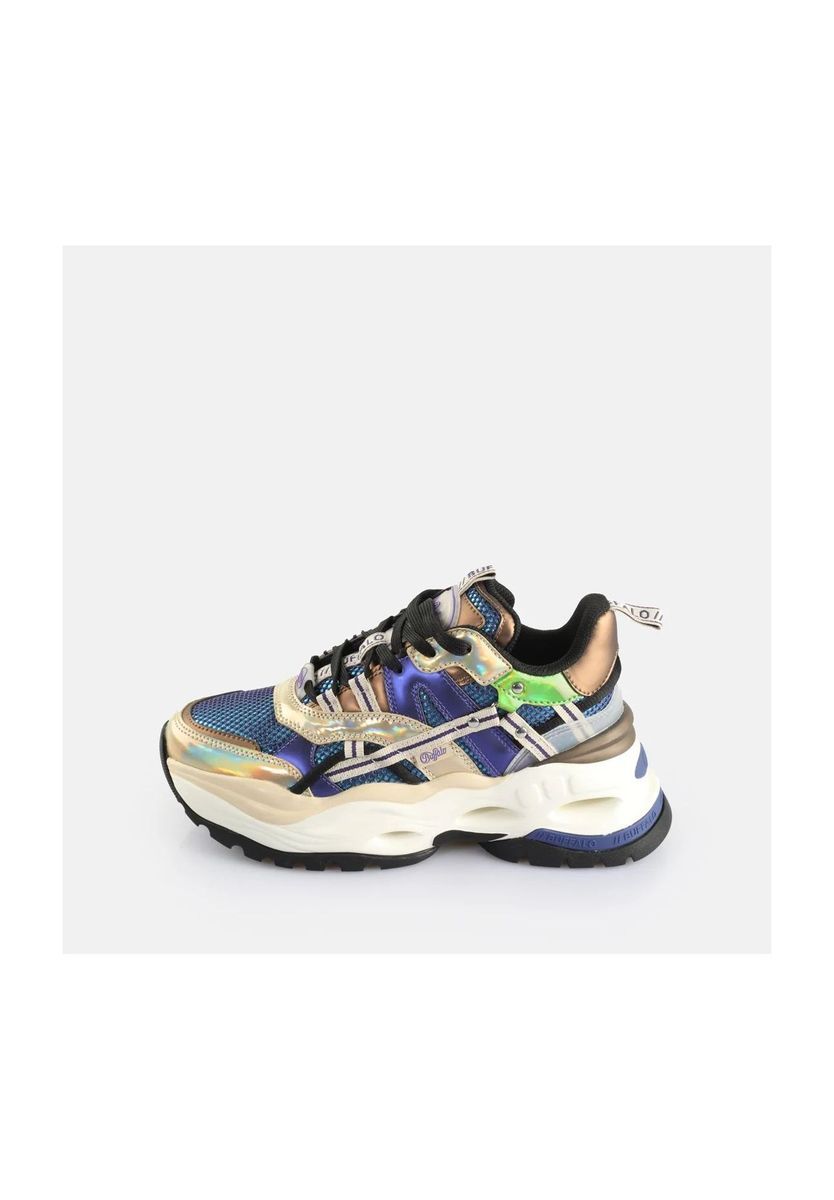 Holographischer Mode-Sneaker mit klobiger Sohle