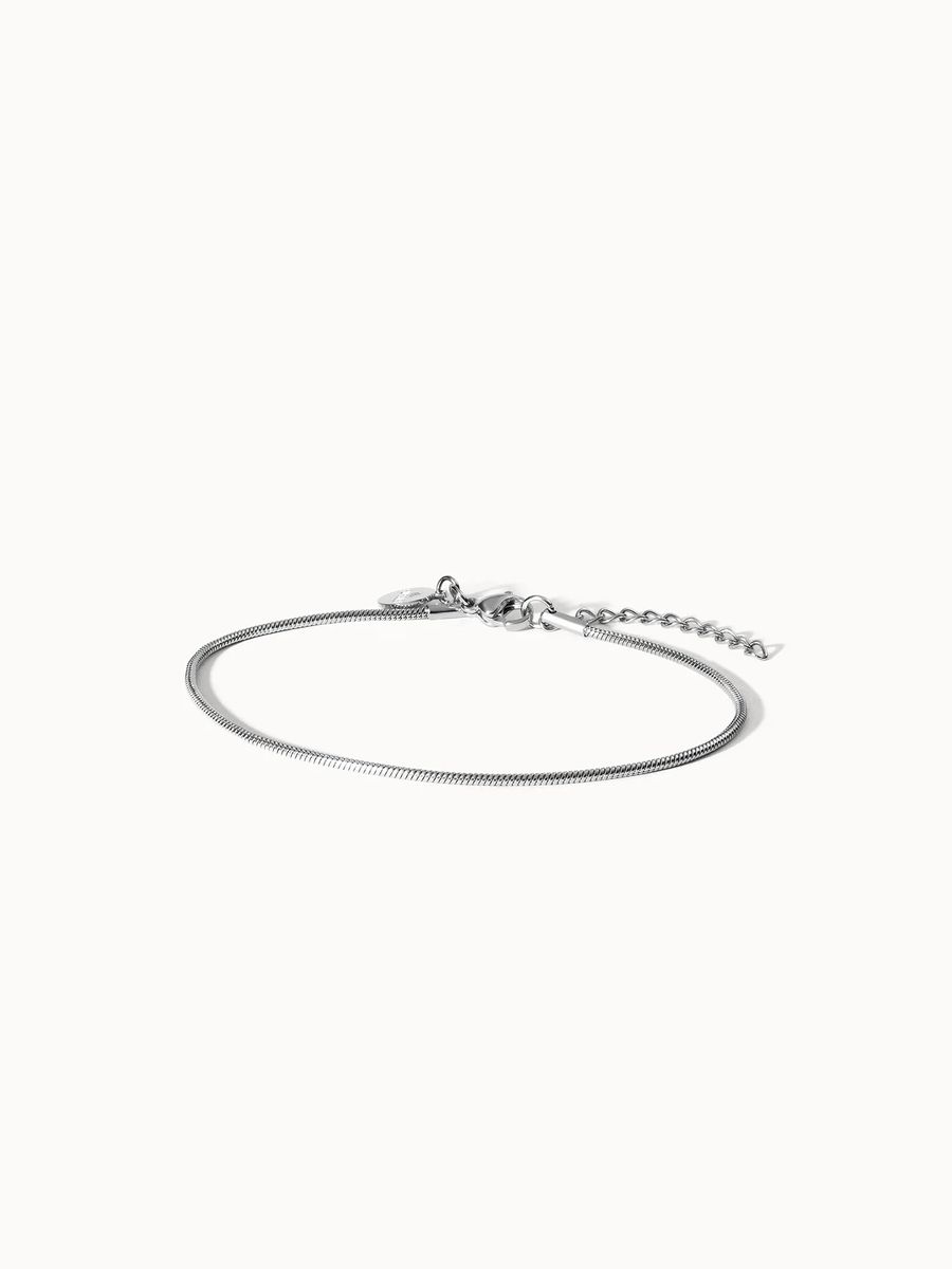 Elegante, vergoldete Schlangenkette Fußkettchen