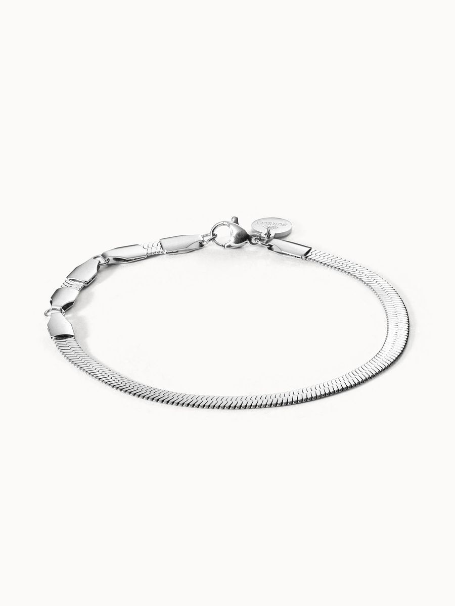 PURELEI Snake Chain Armband, verstellbare Länge