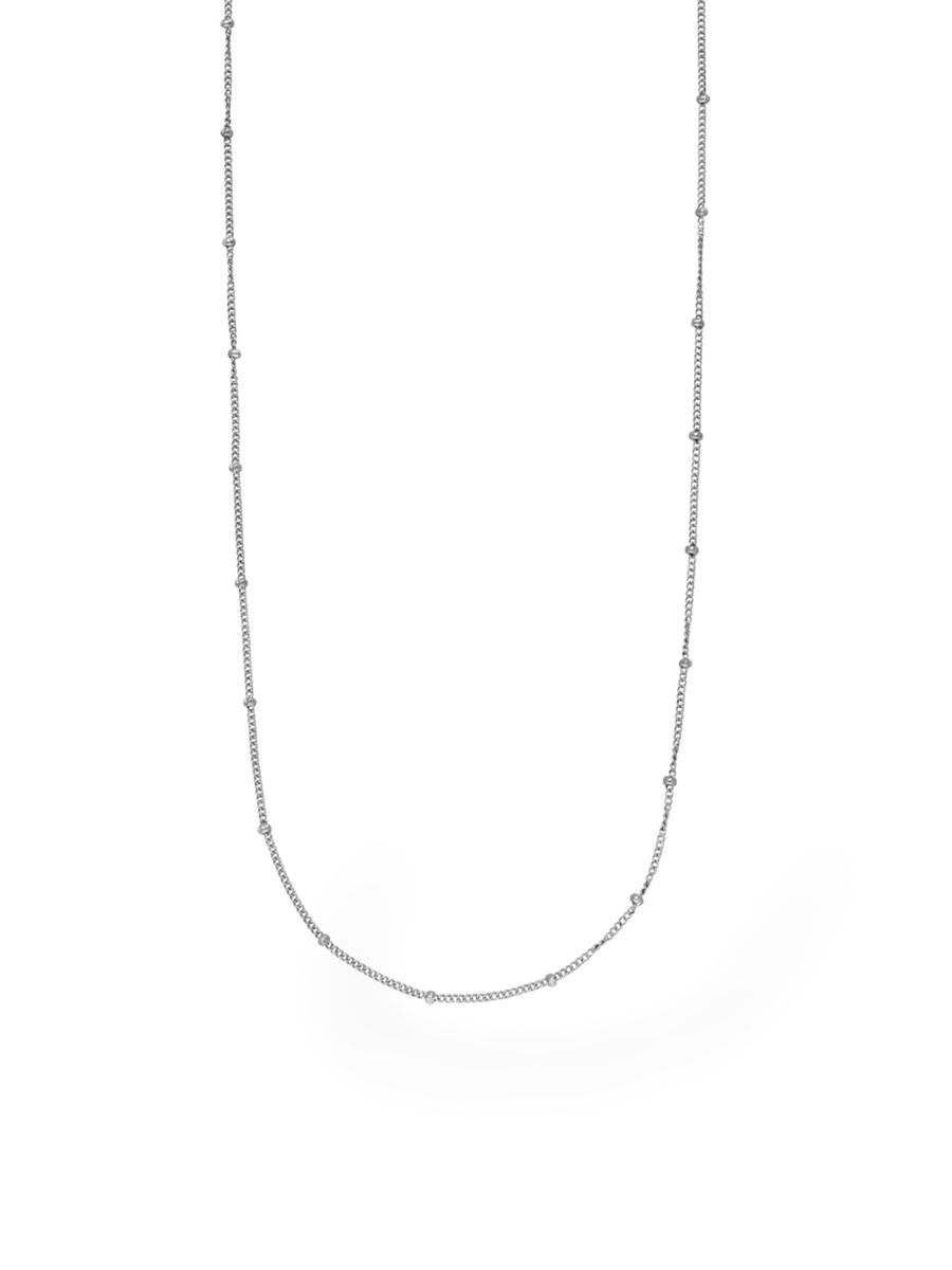 Zarte lange Halskette mit Perlenkette