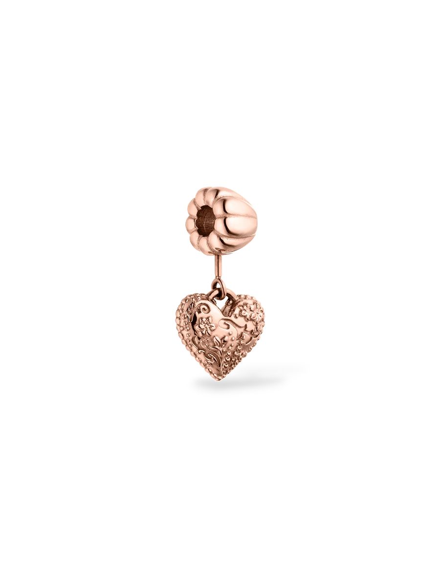 Vintage Herz Charm Anhänger Gold
