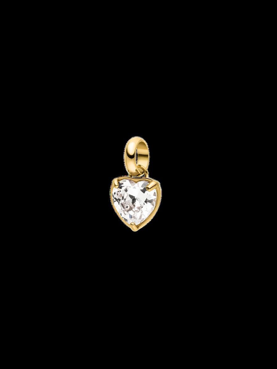 Herzförmiger Zirkonia Anhänger Charm