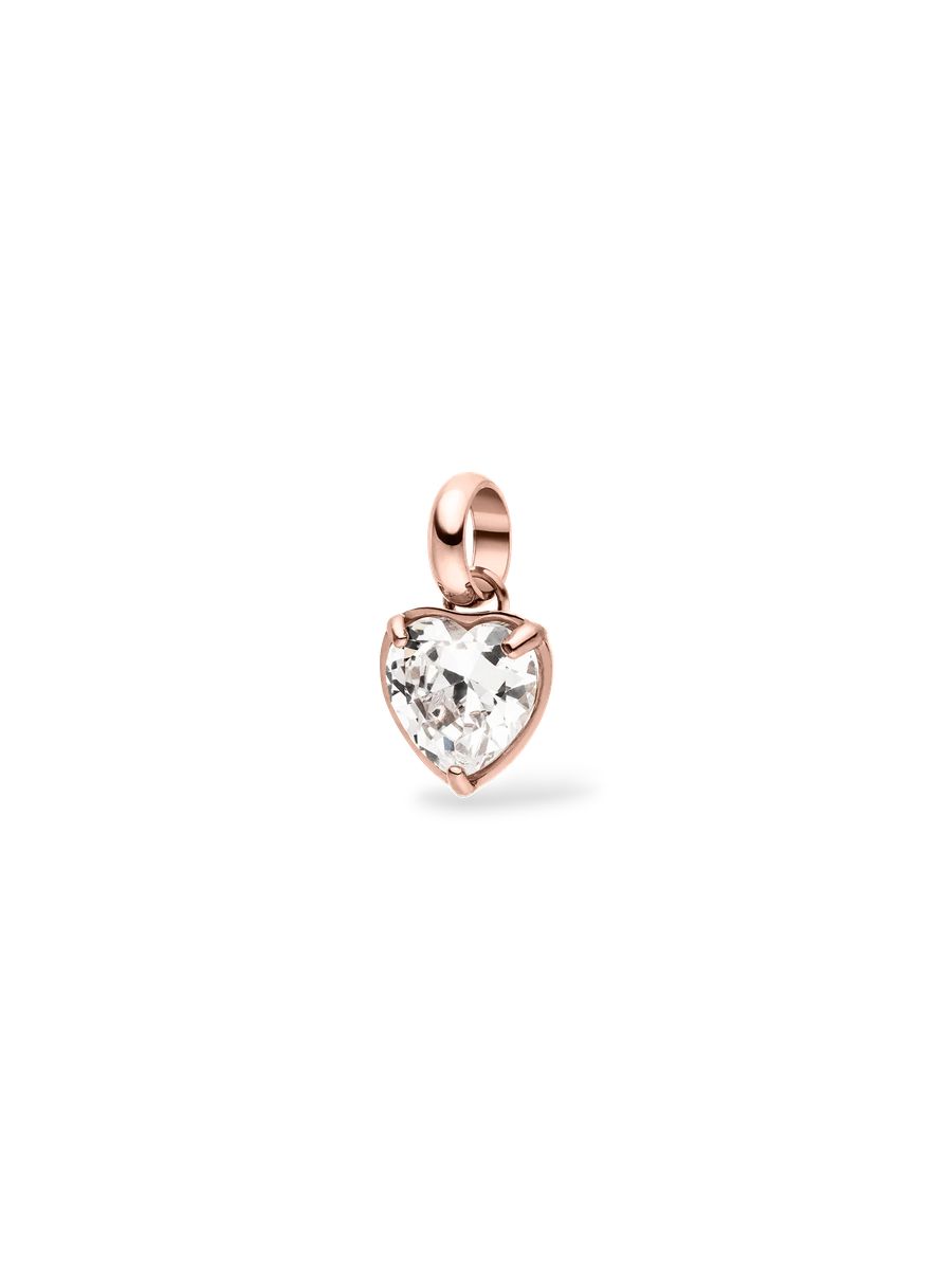 Herzförmiger Zirkonia Anhänger Charm